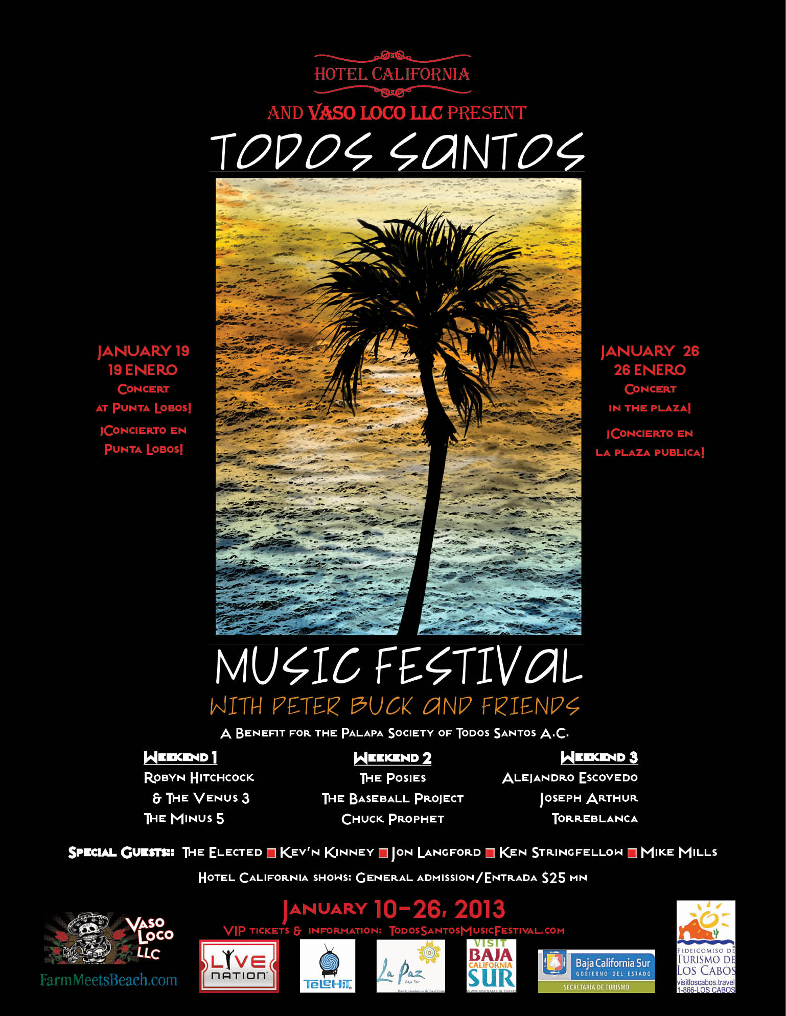 Todos Santos Music Festival 2013 poster
